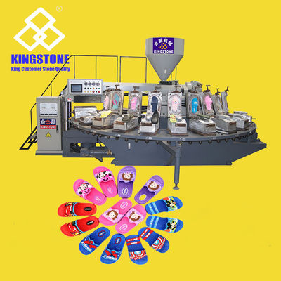 Sandales de chaussure de soufflage d'air de PVC faisant la machine rotatoire 120-200 paires/heure