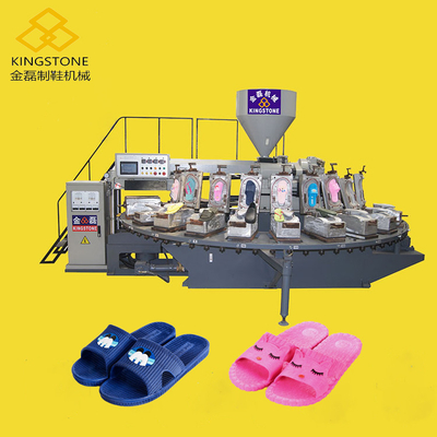 Mini chaussure en plastique rotatoire de pantoufle de PVC faisant la station de la machine 12