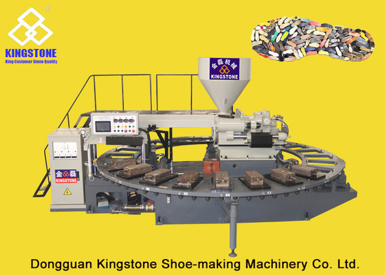 Machine de fabrication unique rotatoire complètement automatique de PVC couleur simple Outsoles pour des chaussures de sport