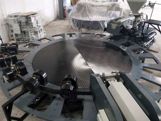 Bâti unique injection directe de machine d'injection de PVC trois de la couleur rotatoire TPR