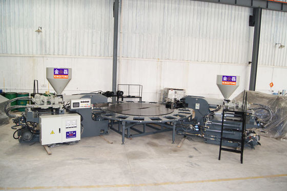 Le moule unique de chaussure de 20 stations faisant la machine, plastique chausse la machine de moulage par injection