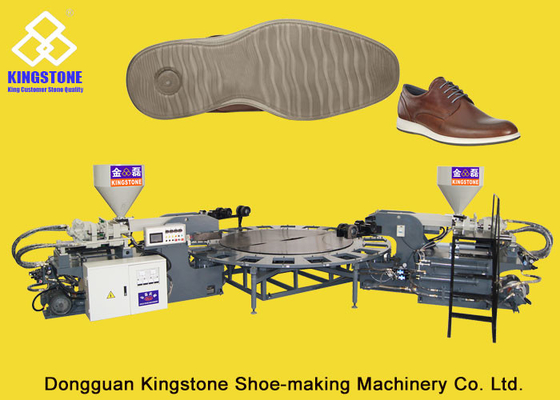 Machine de fabrication unique de chaussure rotatoire automatique de PVC/TPR, machine de moulage injection directe d'Outsole