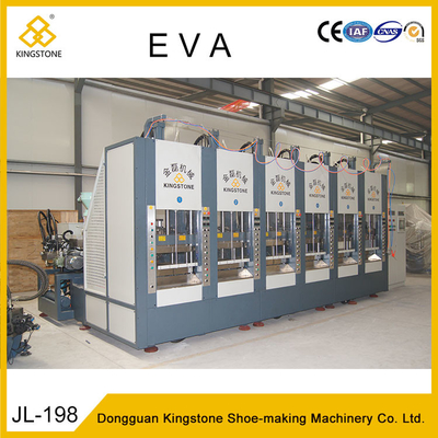 Six machines de moulage par injection de chaussures de plastique de stations pour la fabrication de semelles de pantoufle d'EVA