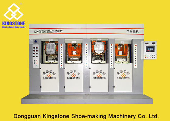 Le type statique la machine de moulage 4 de glissière injection de PVC/Tpr Outsole référence 2 injecteurs