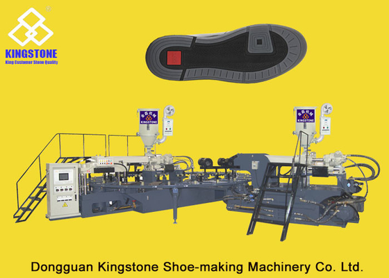 Le football chausse la machine de moulage injection unique, machine de fabrication unique de chaussure 150-180 paires/heure