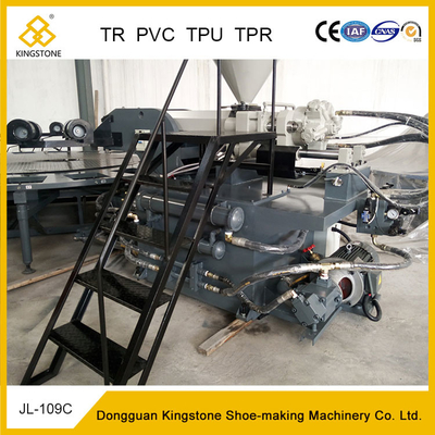 Machine unique d'injection de PVC de double couleur pour la fabrication d'Outsole de chaussures de sports