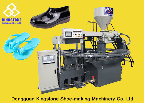 Machine rotatoire de PVC Jelly Slippers Sandals Injection Molding de type 1/2 couleurs avec le système servo