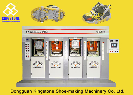 Machine de fabrication unique de chaussure de sécurité de stations de l'économie d'énergie quatre avec le moteur servo