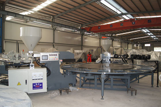 Chaussure de sécurité automatique faisant la machine, moule unique de chaussure de sports de PVC faisant la machine