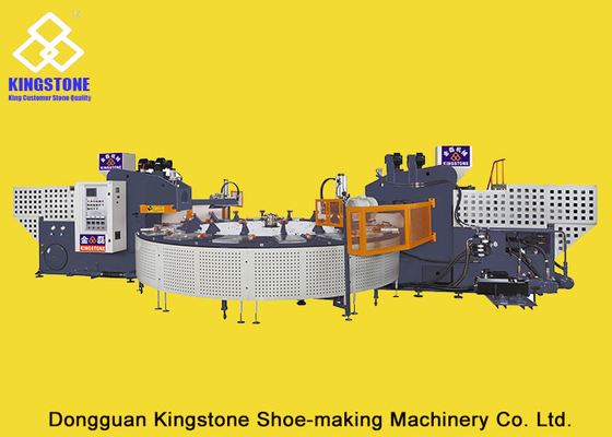 Machine de fabrication unique automatique de chaussure rotatoire de 2 ou 3 personnes pour les produits froids de tir d'EVA