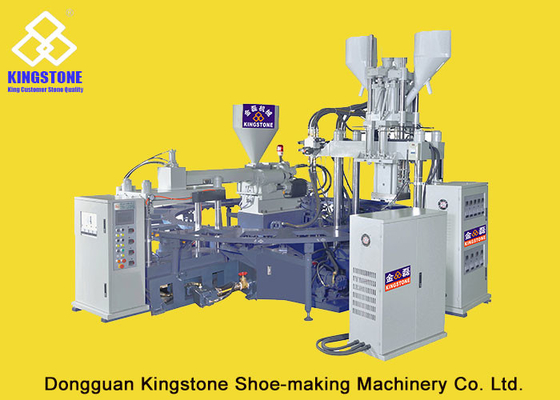 La machine de soufflement d'injection d'air de PVC de trois couleurs, gelée chausse des sandales faisant la machine