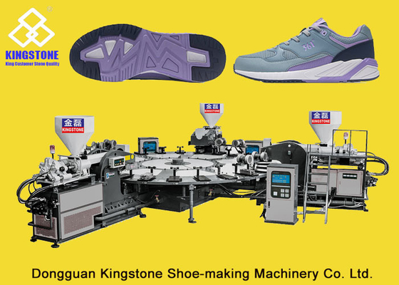 Machine de fabrication unique une/deux/trois couleurs de haute de production chaussure rotatoire de PVC TPR
