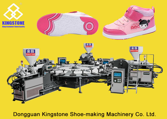 Machine unique de moulage par injection de chaussure de sports d'enfants, machine de moulage unique de TPR
