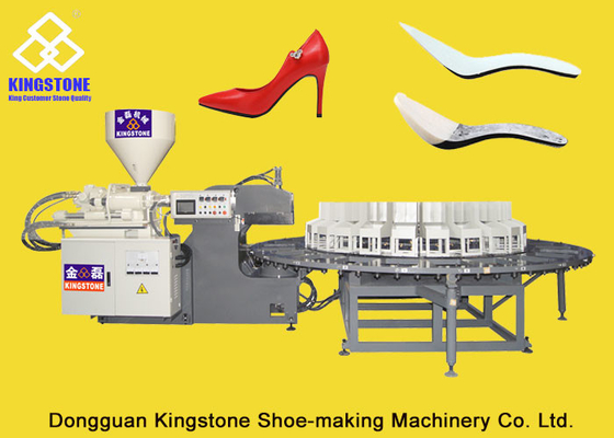 Machine directement rotatoire de moulage par injection pour le talon haut/semelle intérieure de Midsole/pp