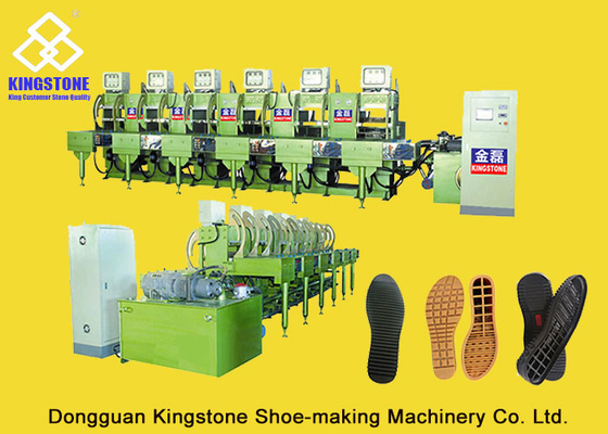 Une machine de fabrication unique en caoutchouc semi automatique de couleur pour les chaussures en cuir de haute catégorie