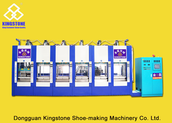 Six machines de moulage par injection de chaussures de plastique de stations pour la fabrication de semelles de pantoufle d'EVA