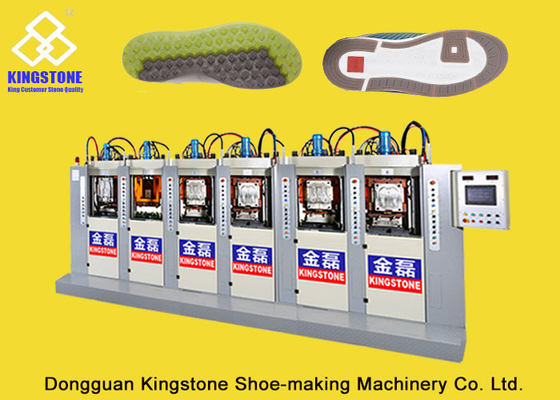 Machine de fabrication unique de chaussure de PVC de TPU TR 6 stations avec P.I.D. Système de contrôle