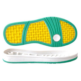 Semelle rotatoire de chaussure de PVC TPR faisant à machine la double couleur