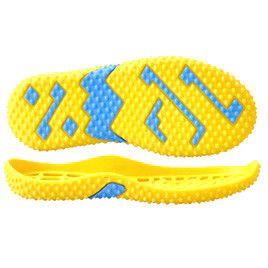 Semelle rotatoire de chaussure de PVC TPR faisant à machine la double couleur