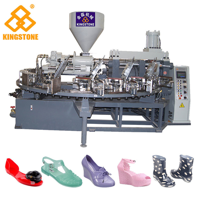 Chaussures en plastique rotatoires faisant la machine pour des pantoufles de sandales de bottes de short de PVC Jelly Shoes