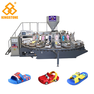 Les sandales de PVC des enfants rotatoires automatiques de servo-commande faisant la machine avec soufflant 20 stations
