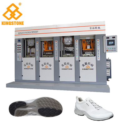 La machine de fabrication unique de chaussure de PVC TPR de TPU TR pour le sport chausse 70-100 paires par heure et 4 stations