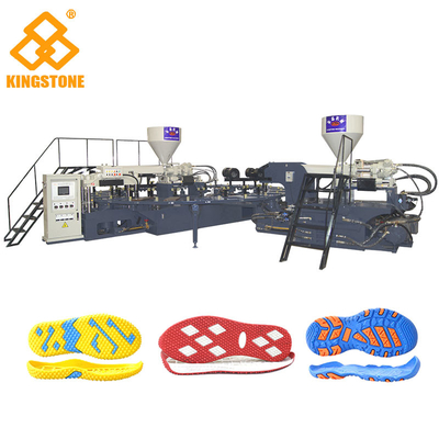 Machine de fabrication unique rotatoire complètement automatique de PVC couleur simple Outsoles pour des chaussures de sport