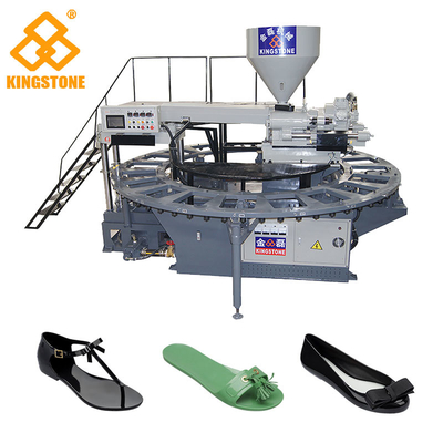 La sandale rotatoire de couleur simple faisant la machine pour le PVC en plastique chausse le bâti injection
