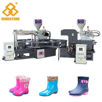 Bottes courtes rotatoires/chaussures d'injection en plastique de PVC faisant la couleur de la machine 2