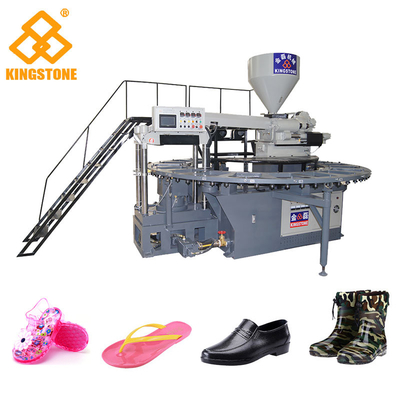 Chaussures en plastique en cristal d'un PVC de couleur faisant la machine avec la conception de circuit de pression d'huile