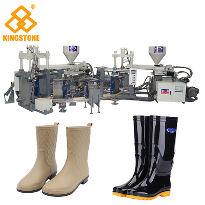 Type rotatoire de travailleur de la botte de pluie/eau/Gumboot/de botte de double par injection machine minérale de moulage