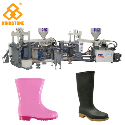 Pleine botte de pluie en plastique de trois couleurs faisant la machine pour la matière première de PVC/TPR