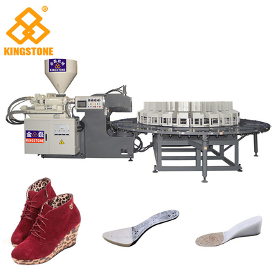Machine rotatoire de moulage par injection de certification de GV de la CE pour la fabrication de semelles intérieures de pp