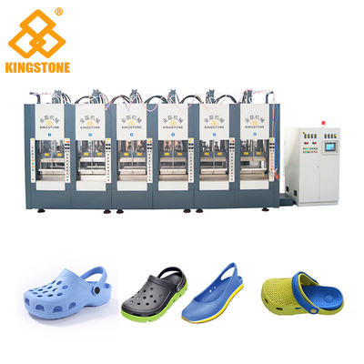 Pantoufle de deux de stations chaussures d'EVA faisant la machine avec ouvert complètement automatique - moule étroit