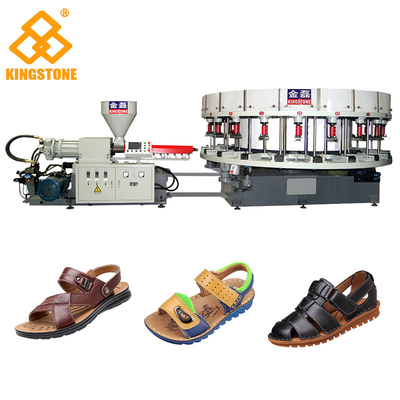 Chaussures automatiques de PVC d'injection directe d'espadrille faisant à machine la couleur simple