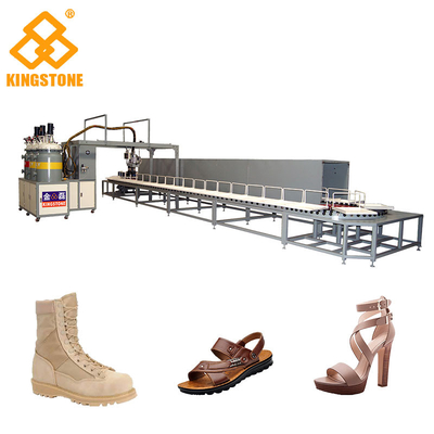 Mono/deux colorez la machine de versement d'unité centrale de polyuréthane pour des semelles de chaussure/complètement automatique