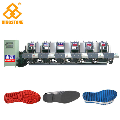 Machine de fabrication unique de chaussure en cuir, machine verticale d'injection de semelles intérieures en caoutchouc de chaussure