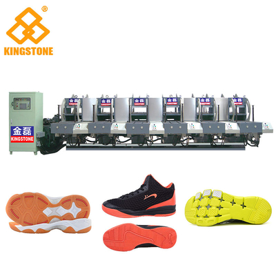 Une machine de fabrication unique en caoutchouc semi automatique de couleur pour les chaussures en cuir de haute catégorie