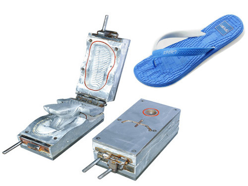 Moule de soufflement de pantoufles d'air de PVC, moule en plastique en plastique de bâti de chaussure de moulage par injection de pantoufle