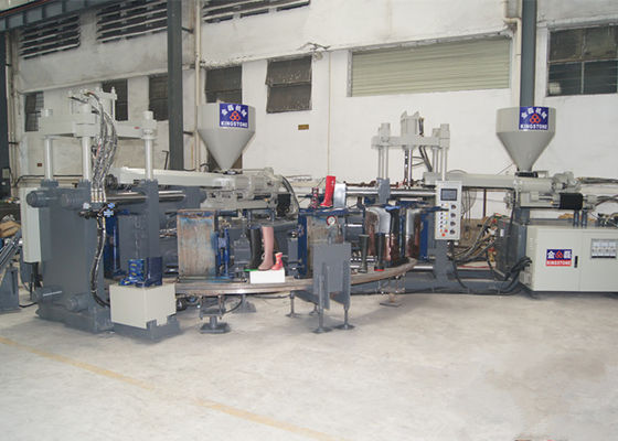 Machine de moulage par injection de couleur du double 55KW pour la fabrication de bottes de caoutchouc de PVC