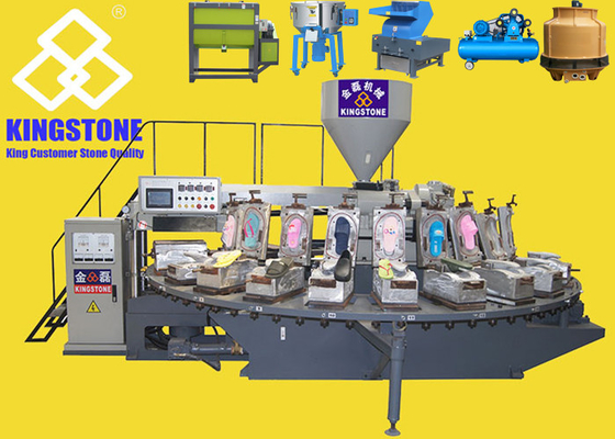 Le soufflement d'air chausse la machine Chappal en caoutchouc d'injection faisant la machine