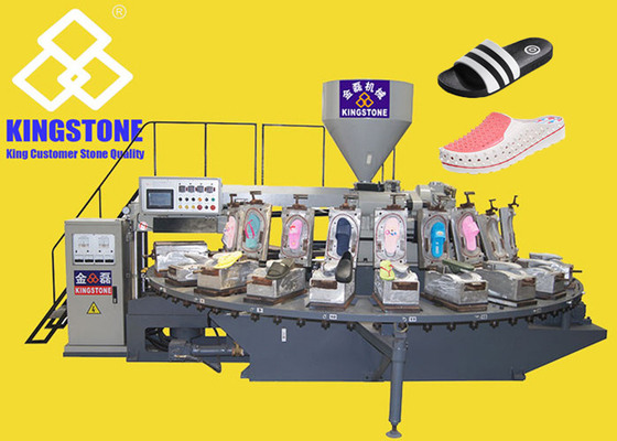 Machine en plastique automatique de moulage par injection pour des sandales de pantoufle de PVC