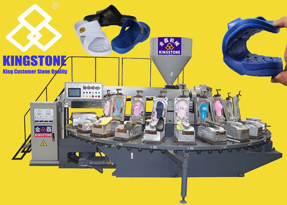Machine de moulage par injection de Tableau rotatoire de pantoufle de PVC de 130 paires/heure