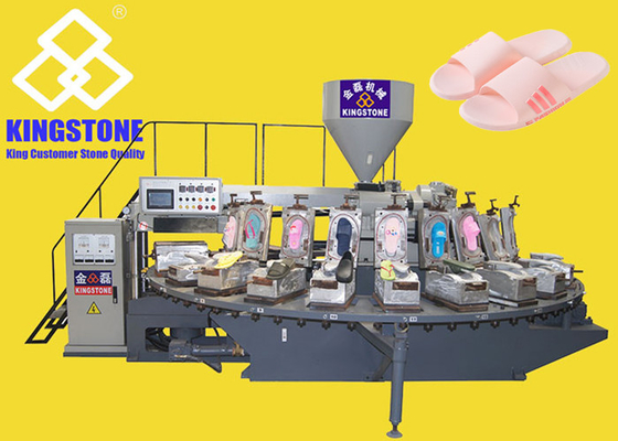 Chaussures en plastique rotatoires faisant la machine pour la fabrication de pantoufle