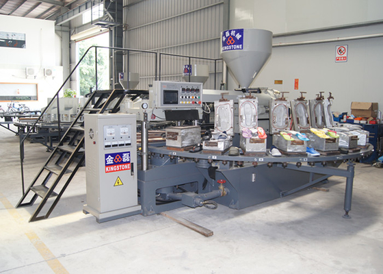 Machine de moulage par injection de Tableau rotatoire de pantoufle de PVC de 130 paires/heure