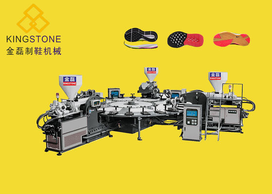 1 / 2/3 machine de fabrication unique de PVC de la couleur TPR 100-120pairs/heure pour les chaussures en plastique