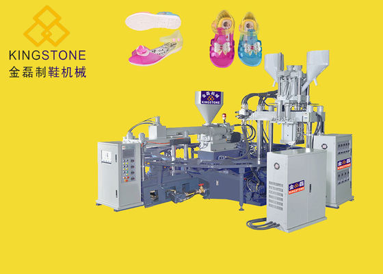 20 chaussures en plastique automatiques rotatoires de sandales de couleur de stations 3 faisant la machine