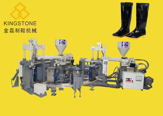 Machine de moulage par injection de double de 2 couleurs pour les bottes en plastique de chaussures