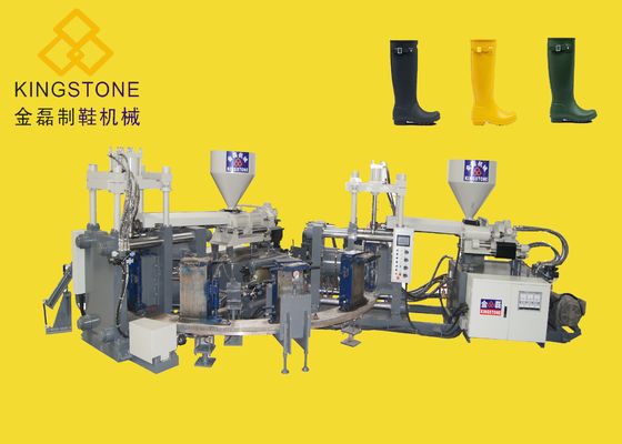 Chaussures automatiques faisant le moulage par injection de couleur de la machine deux
