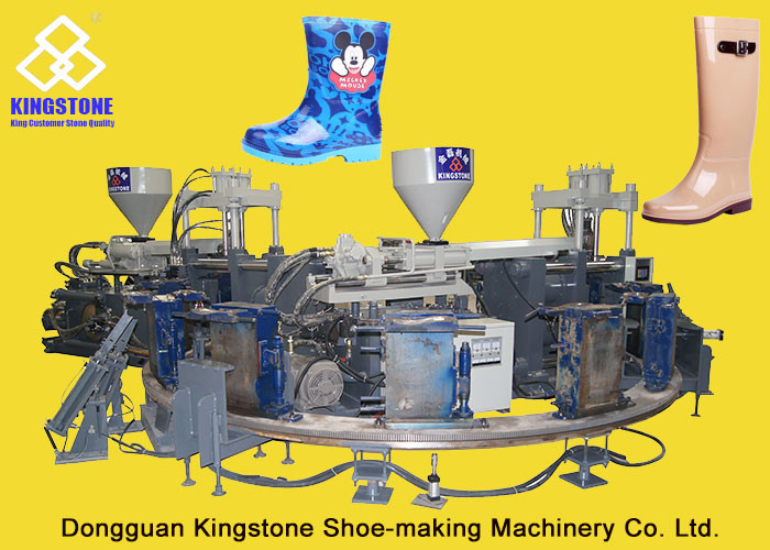 Type rotatoire de travailleur de la botte de pluie/eau/Gumboot/de botte de double par injection machine minérale de moulage